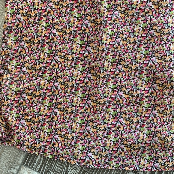 Mossimo Sz S Beautiful Floral Sheer Top Button Down Blouse - Picture 6 of 6